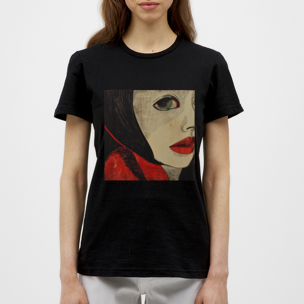 Fiskarfruns öga, T-shirt dam - svart