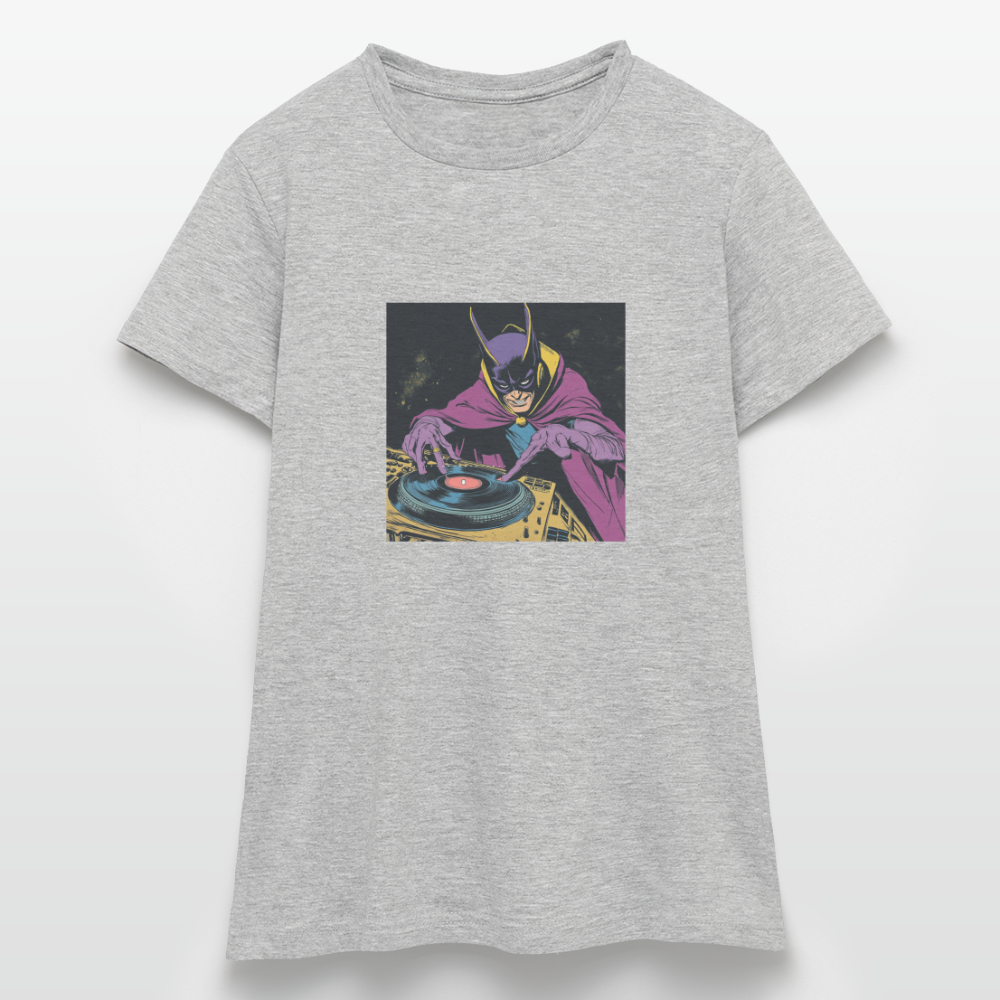Purple Pulse, T-shirt dam - gråmelerad