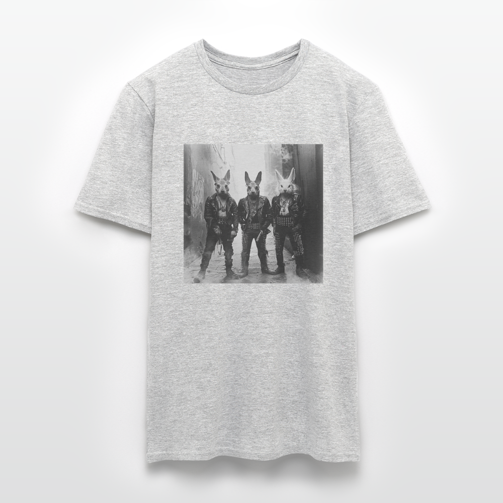 The Hare Raisers, T-shirt herr - gråmelerad