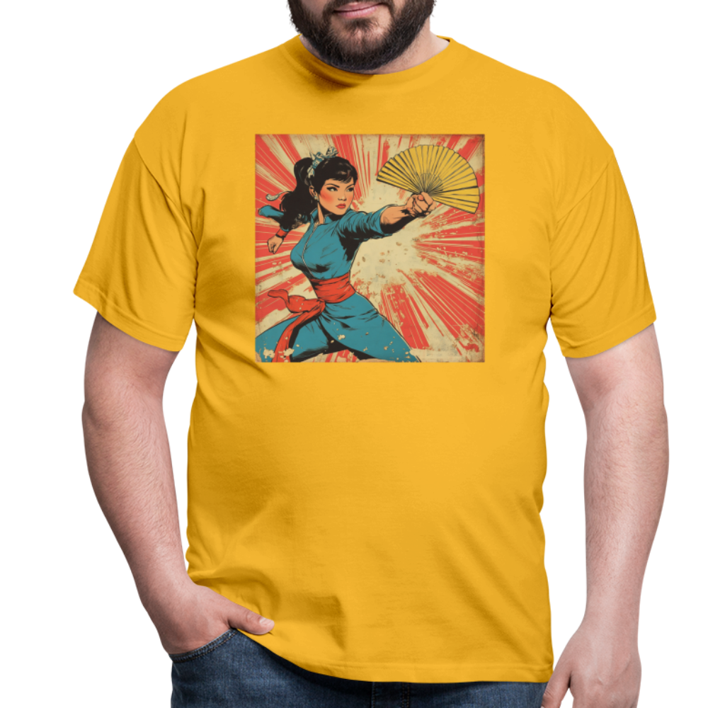 Solfjädern, T-shirt herr - gul