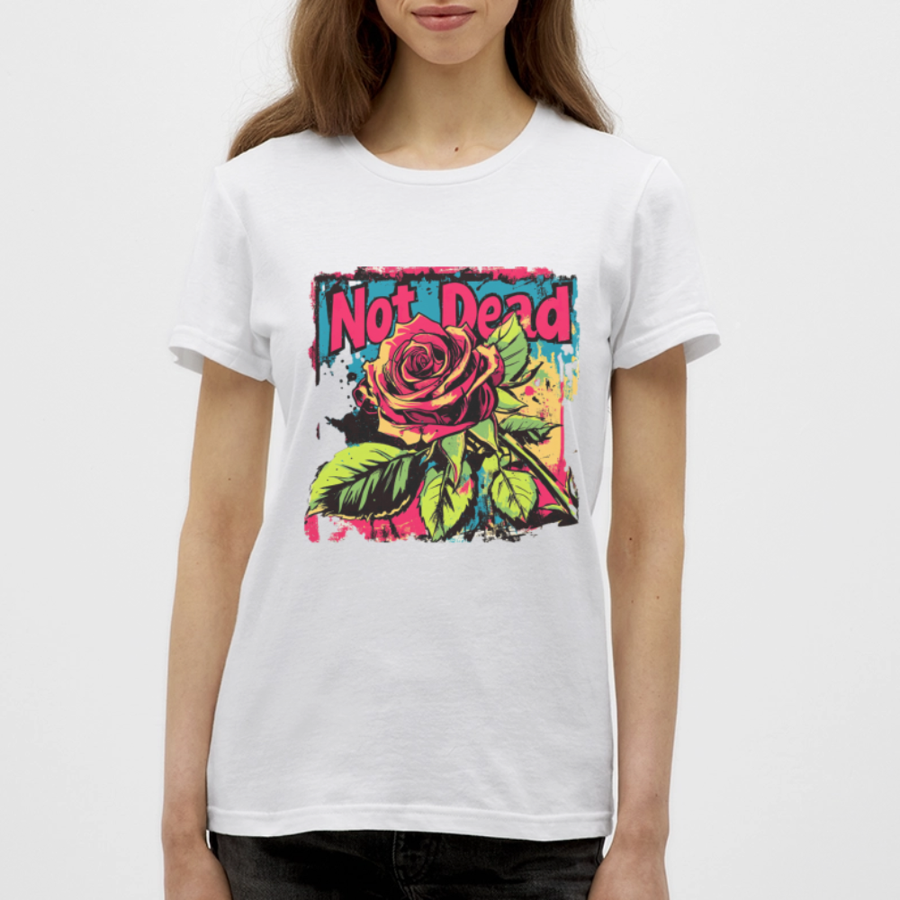 Den Eviga Rosen, T-shirt dam - vit