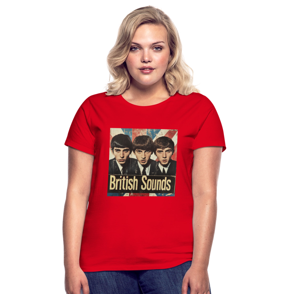 British sounds 1965, T-shirt dam - röd