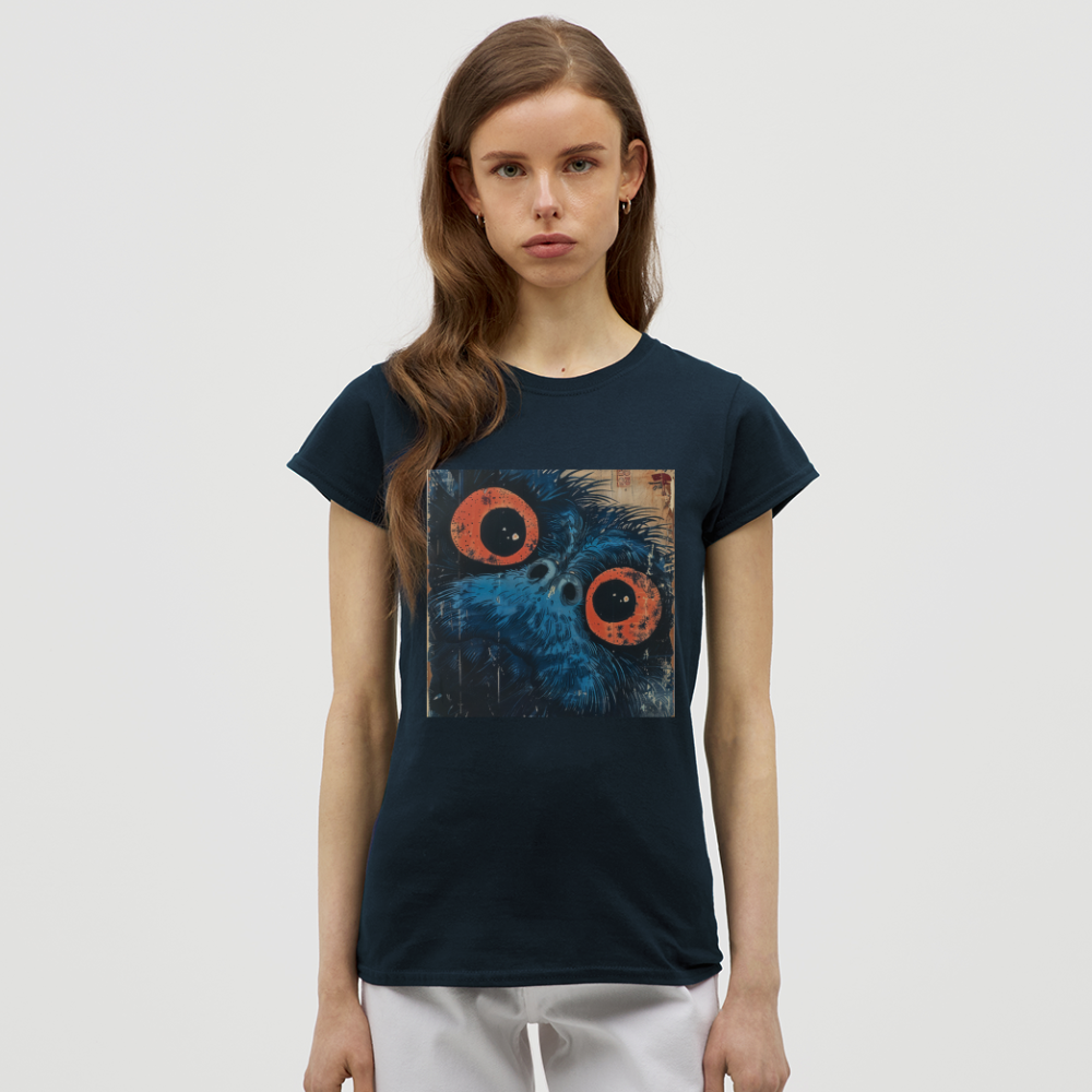 Den blå vännen, T-shirt dam - marinblå