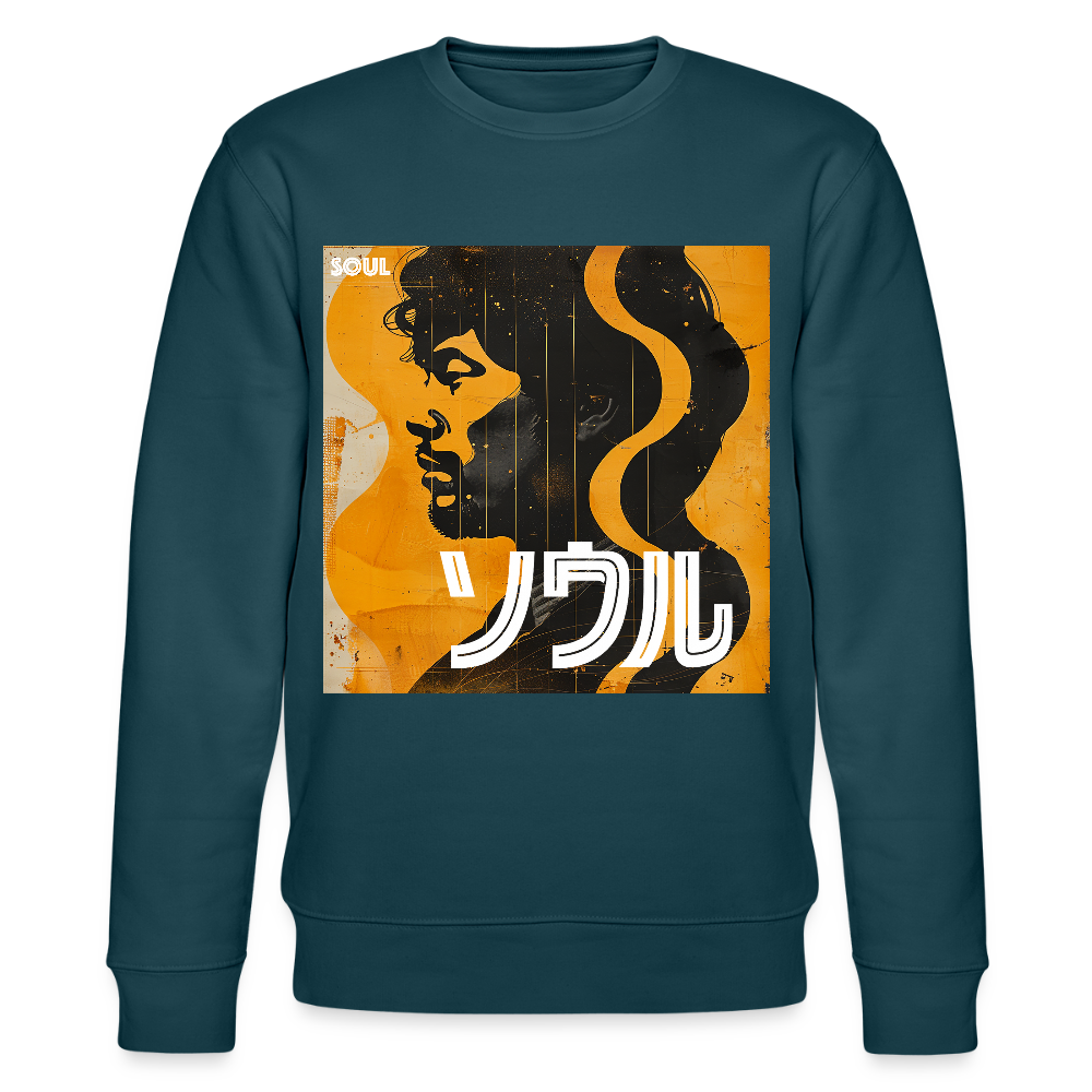 Nippon Grooves, Ekologisk sweatshirt CHANGER unisex från Stanley/Stella - mörk petrol