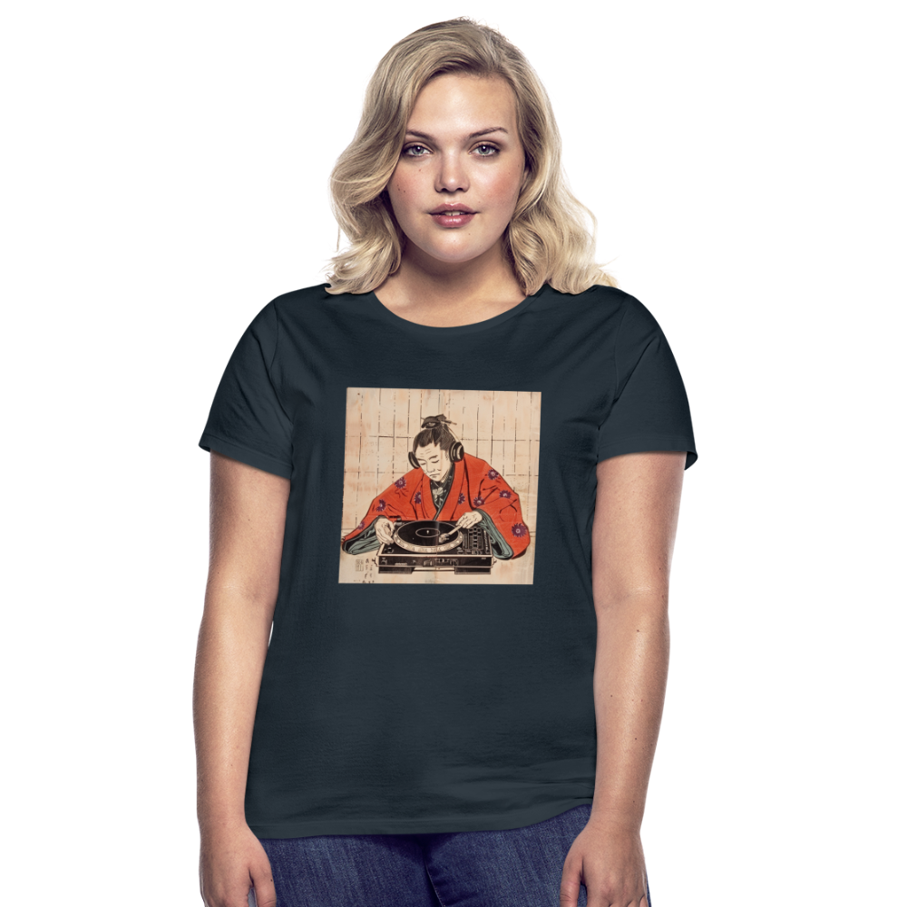 Echo från Edo, T-shirt dam - marinblå