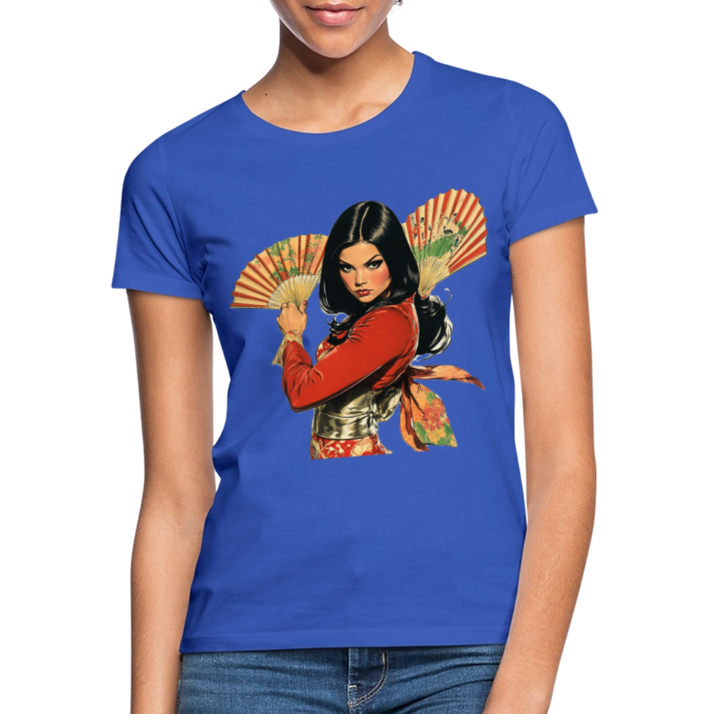 Dansen med Solfjädrar: Vindens krigare, T-shirt dam - royalblå