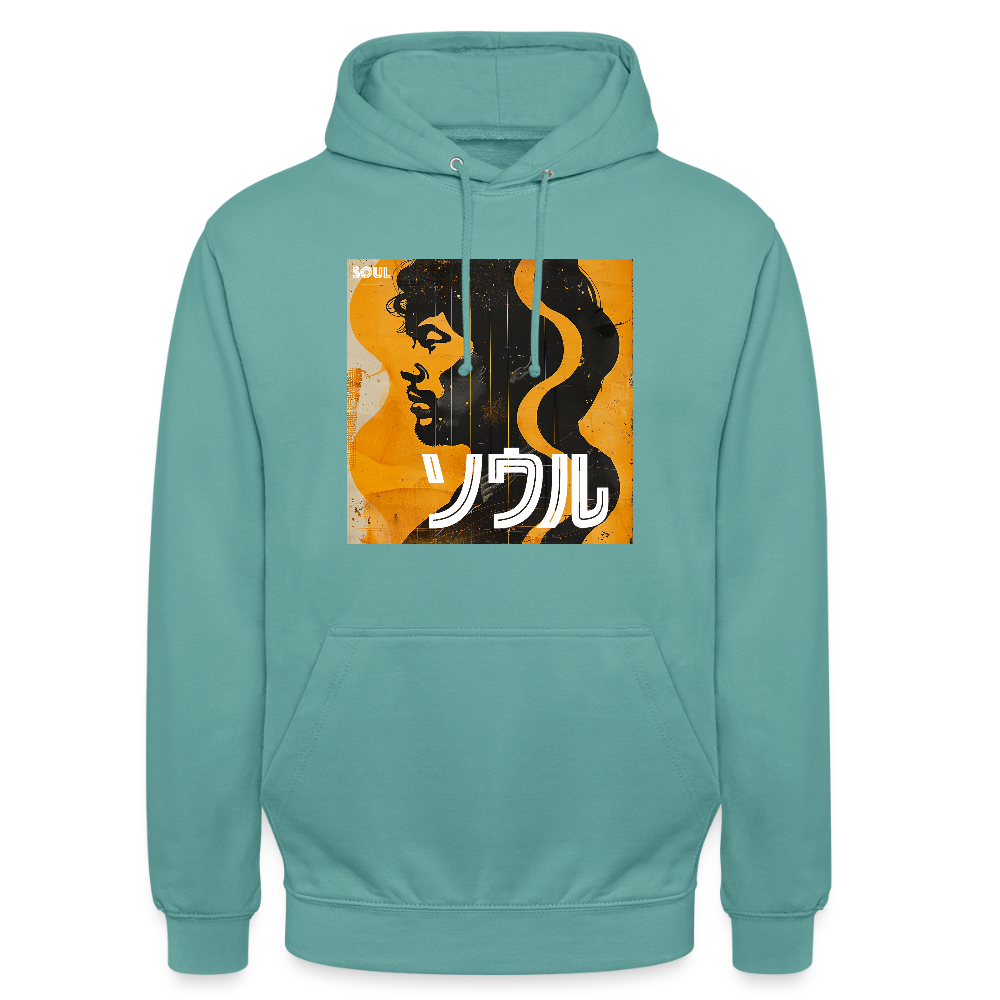Nippon Grooves, Luvtröja unisex - pastellturkos
