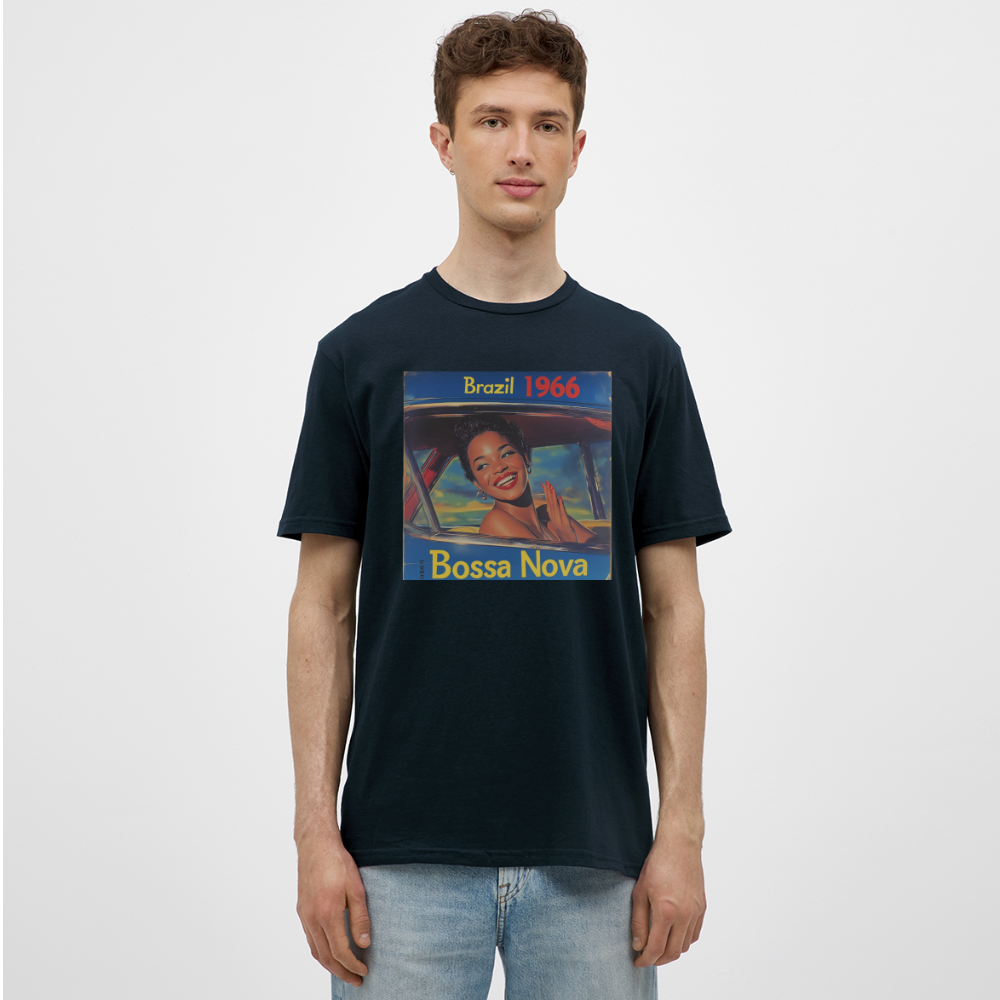 Isabela Costa, brazil 1966, T-shirt herr - marinblå