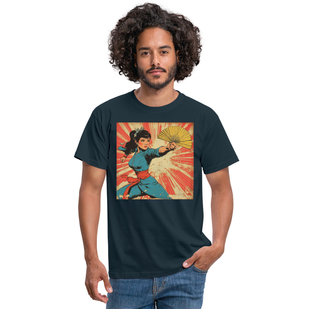 Solfjädern, T-shirt herr - marinblå