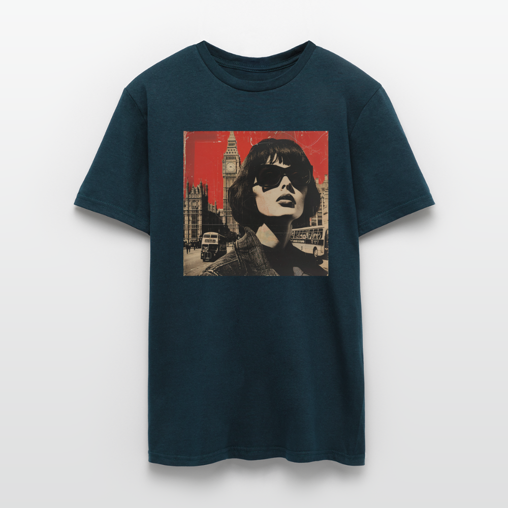 T-shirt herr - marinblå