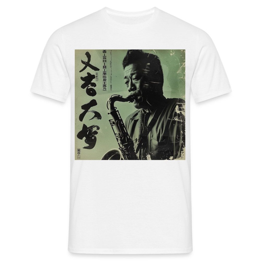 Live Mount Fuji Jazzcafé , T-shirt herr - vit