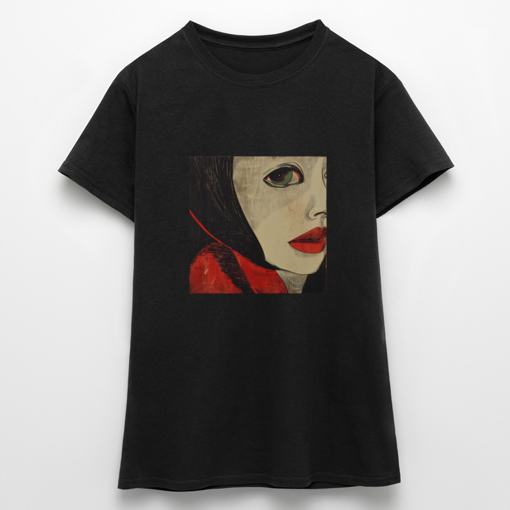 Fiskarfruns öga, T-shirt dam - svart