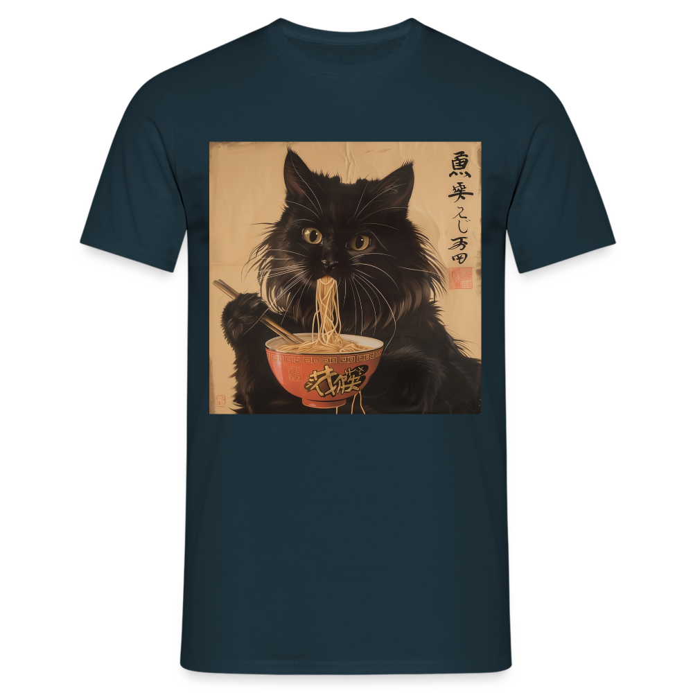 Kejsarens Katt och Ramens Hemlighet, T-shirt herr - marinblå