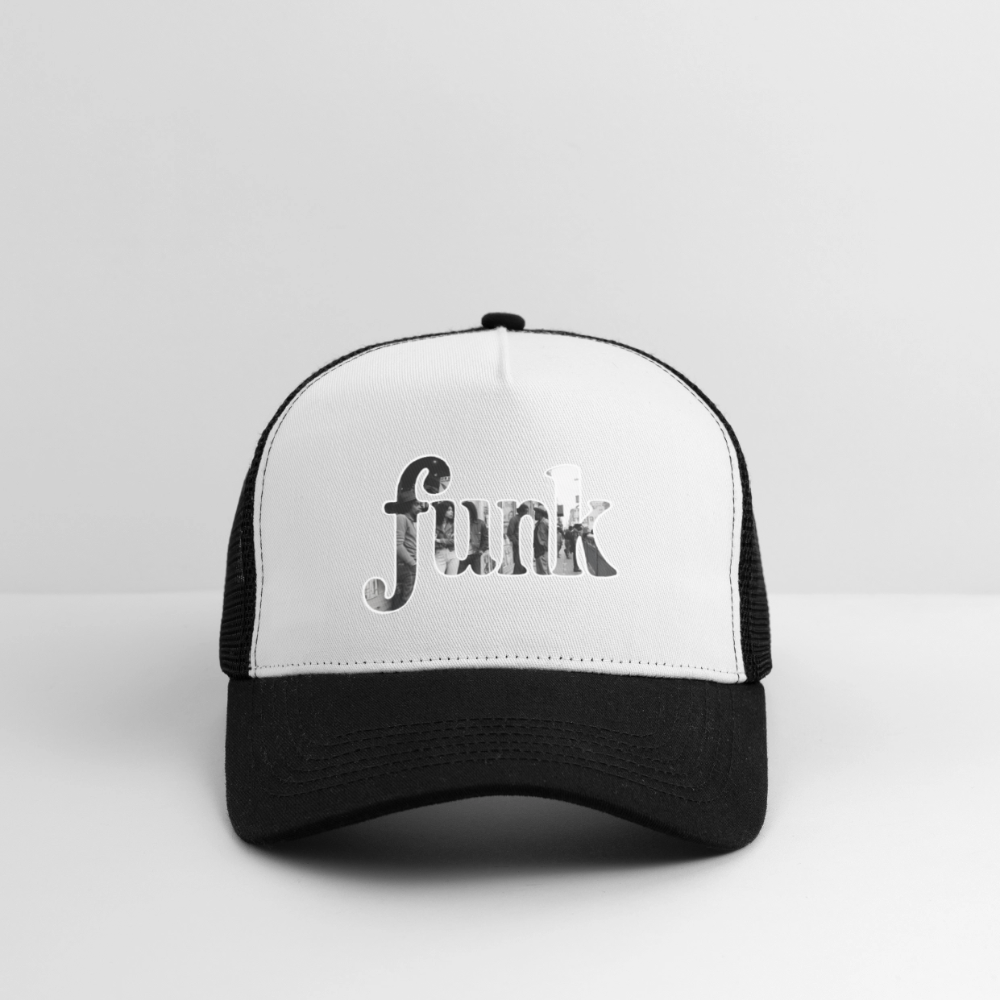 Funk Vibes, Trucker Cap - vit/svart