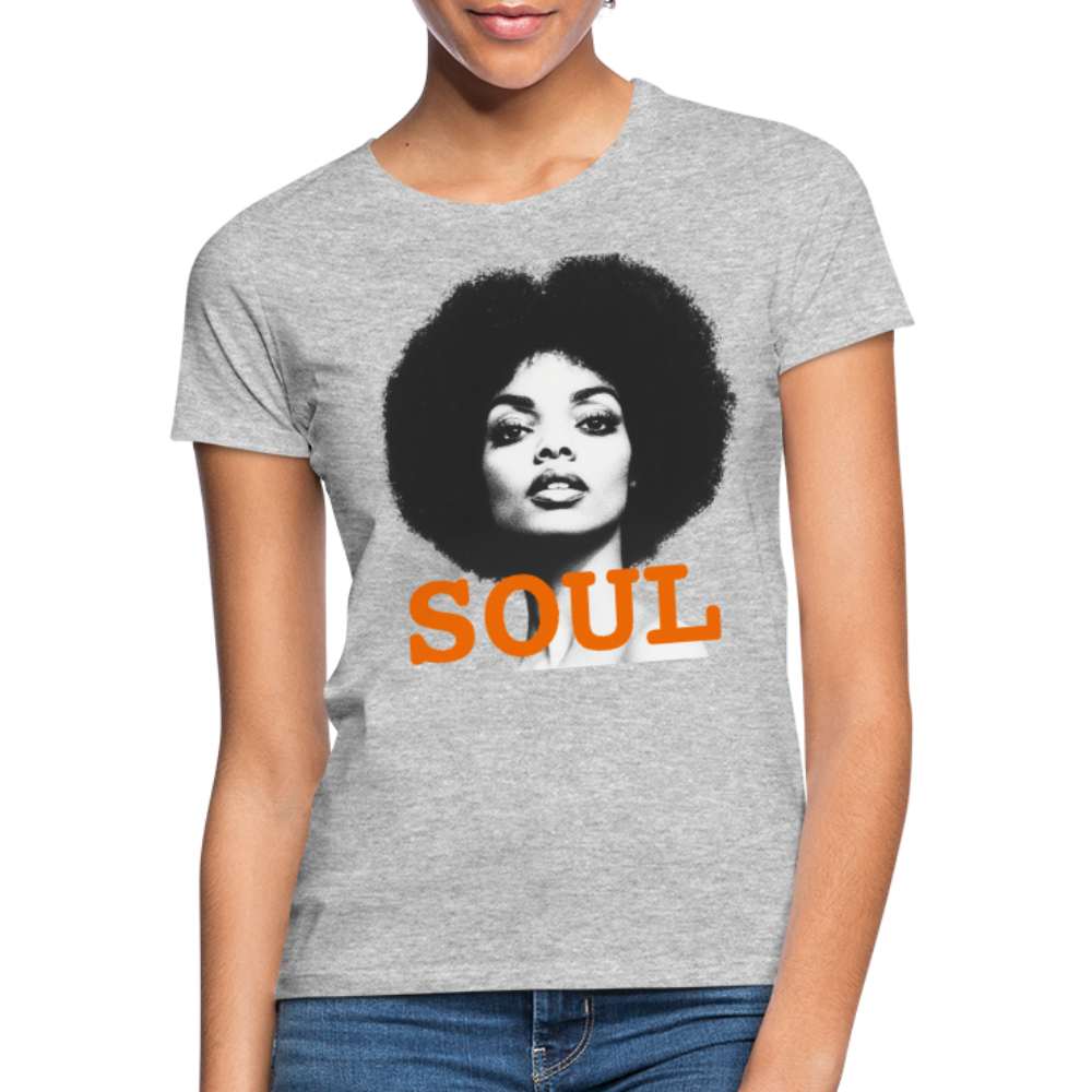 Soul PWR, T-shirt dam - gråmelerad