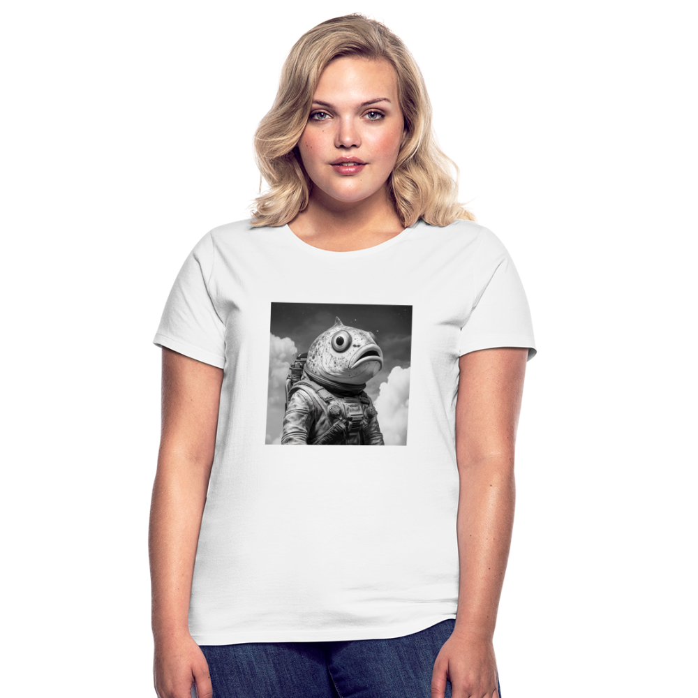 En ensam simtur i universum, T-shirt dam - vit