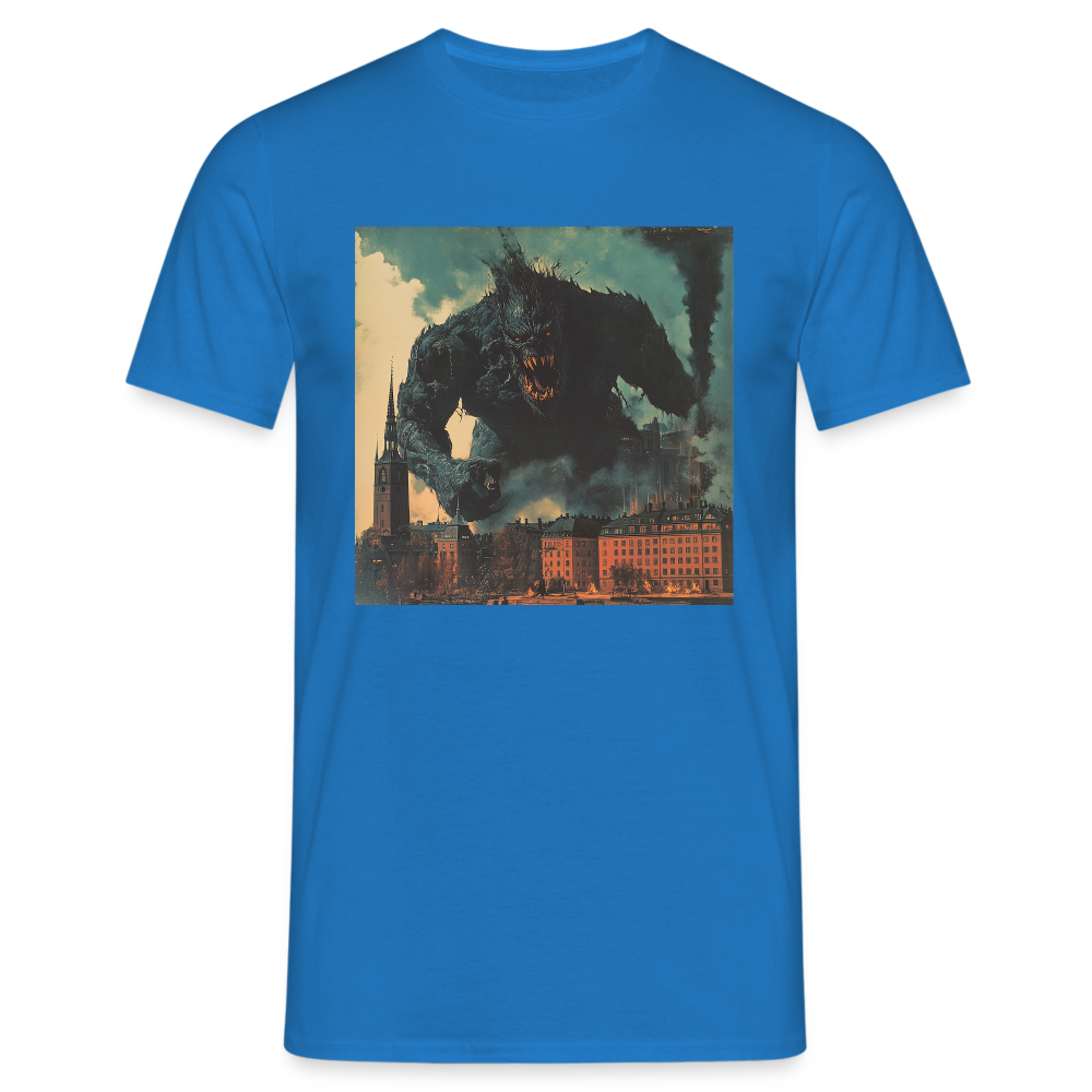 Helvetesstorm över Staden, T-shirt herr - kungsblå