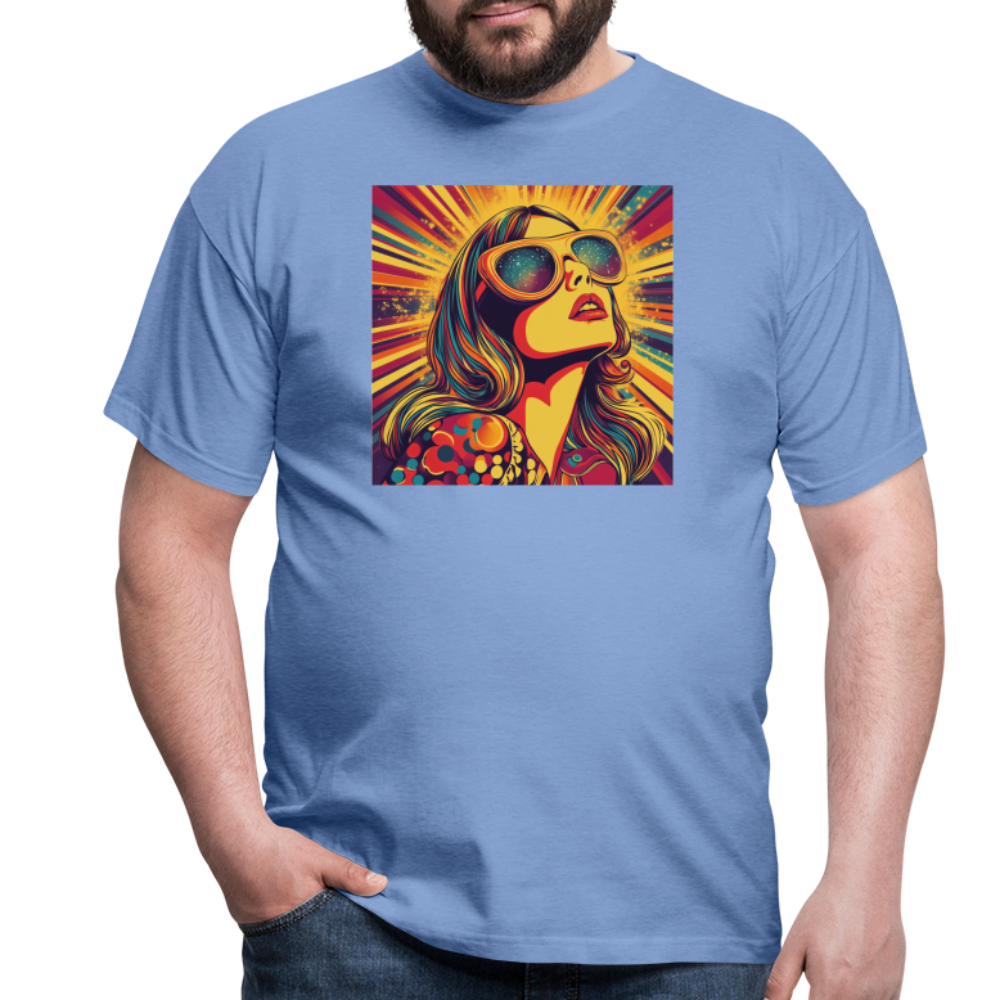 Disco Fever, T-shirt herr - carolina blue
