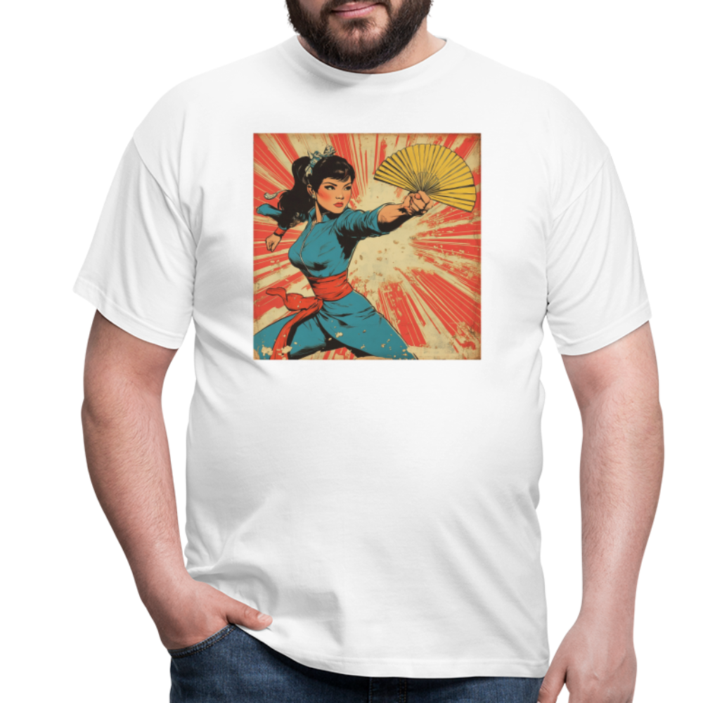 Solfjädern, T-shirt herr - vit