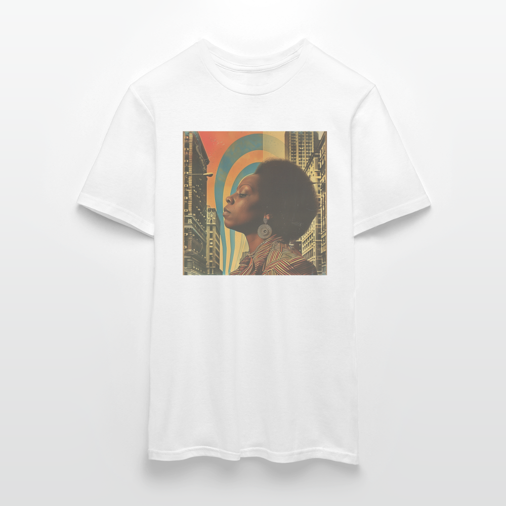 Jazz in the Moonlight, T-shirt herr - vit