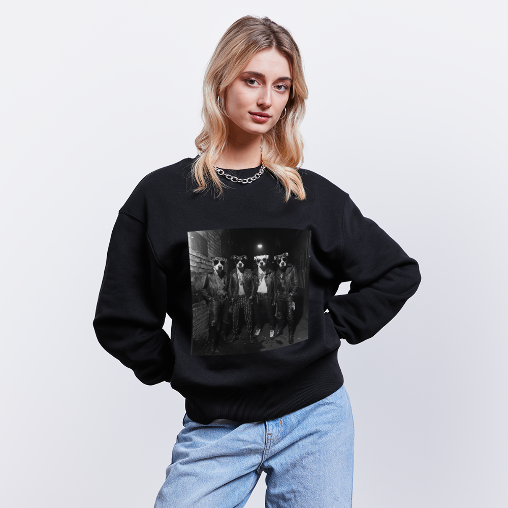 Barking Riot, Ekologisk oversizetröja RADDER unisex från Stanley/Stella - svart