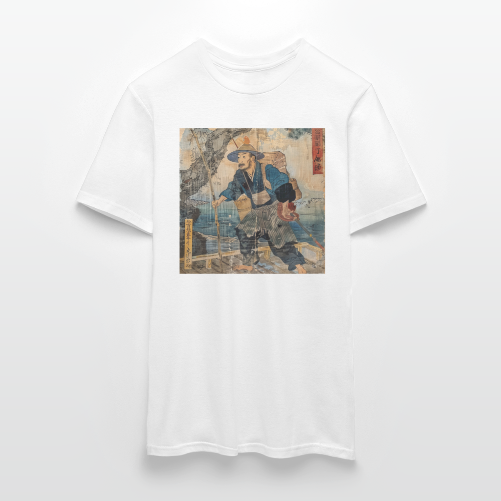Fiskaren som bytte karriär, T-shirt herr - vit