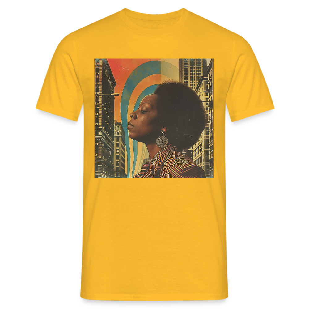 Jazz in the Moonlight, T-shirt herr - gul