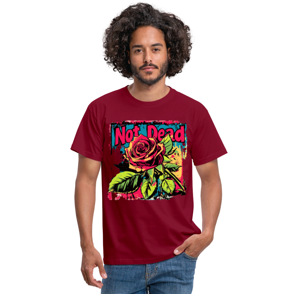 Den Eviga Rosen, T-shirt herr - tegelröd