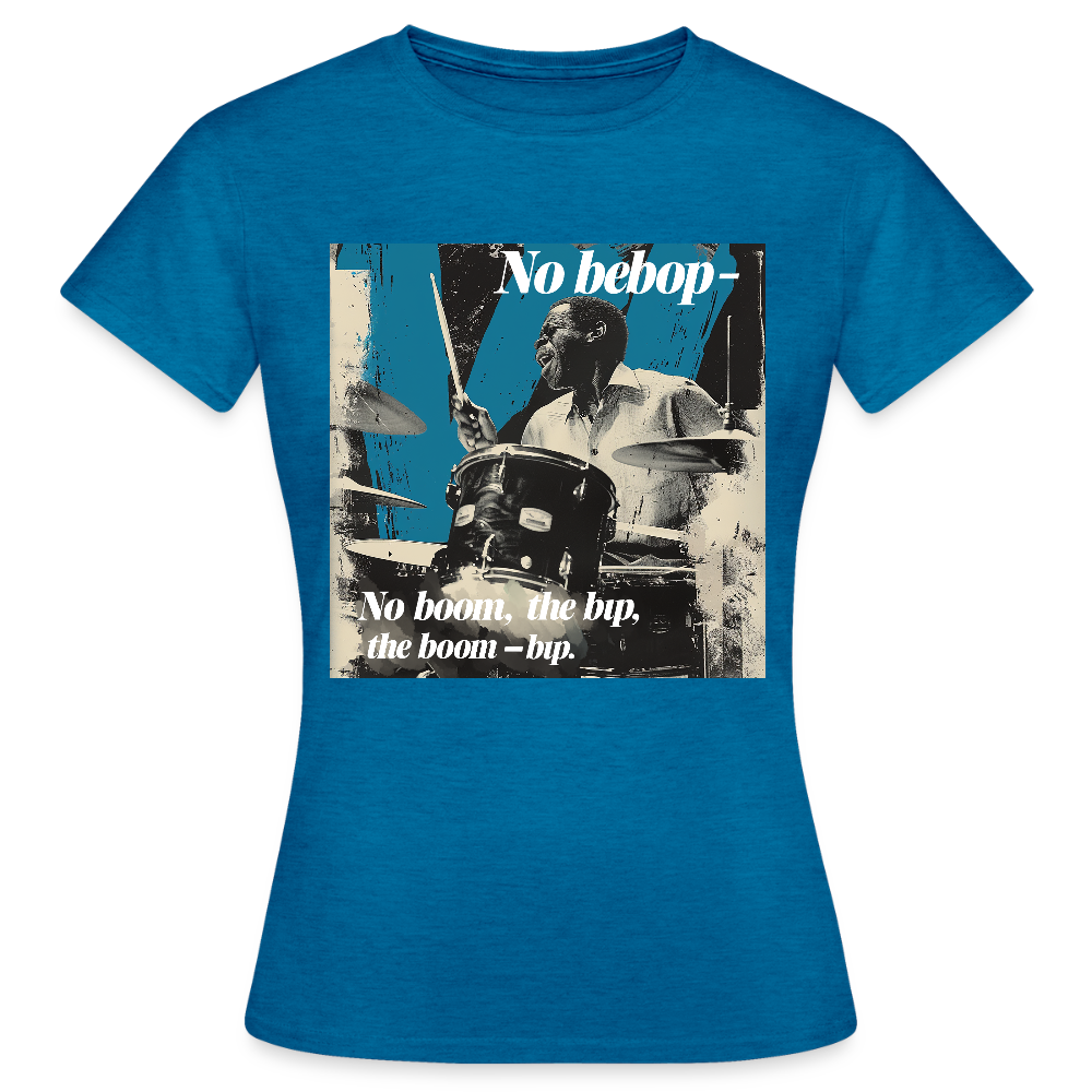 Push It Bebop, T-shirt dam - antikblå safirljung