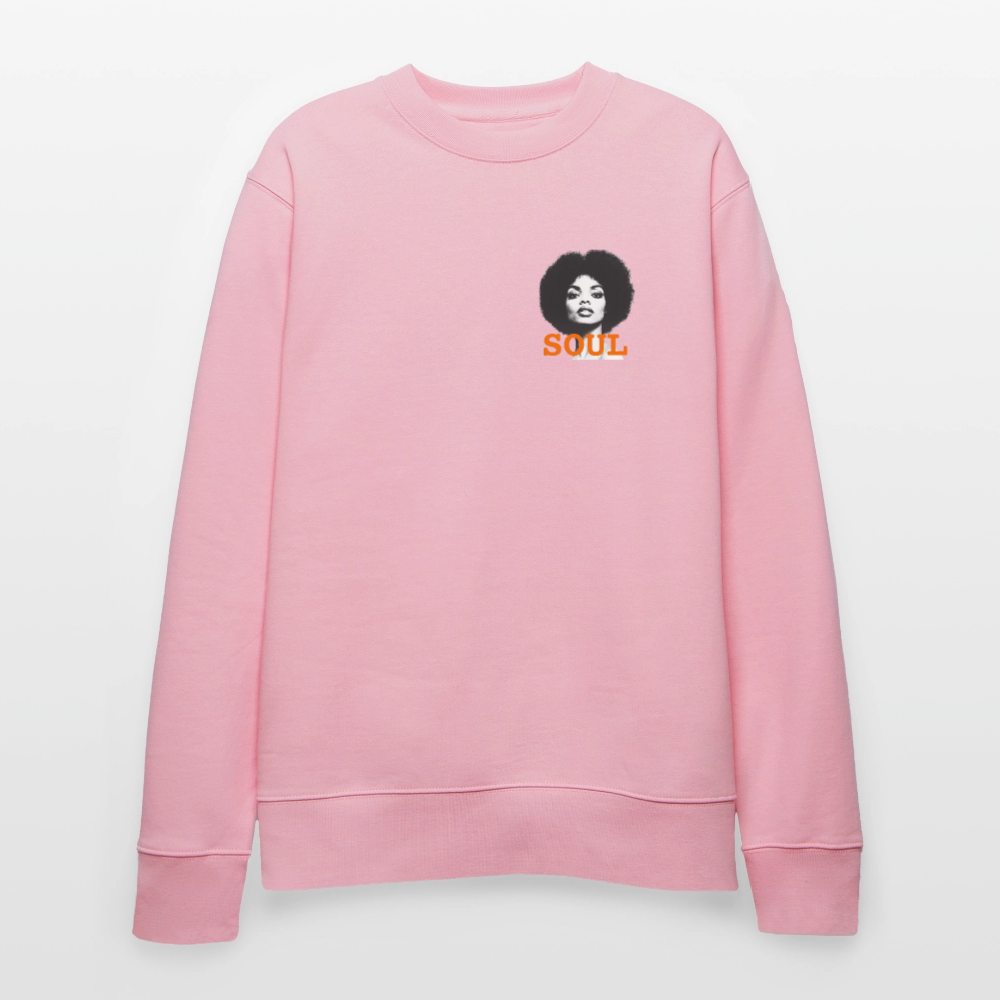 SOUL PWR, Ekologisk sweatshirt CHANGER unisex frÄn Stanley/Stella - ljusrosa