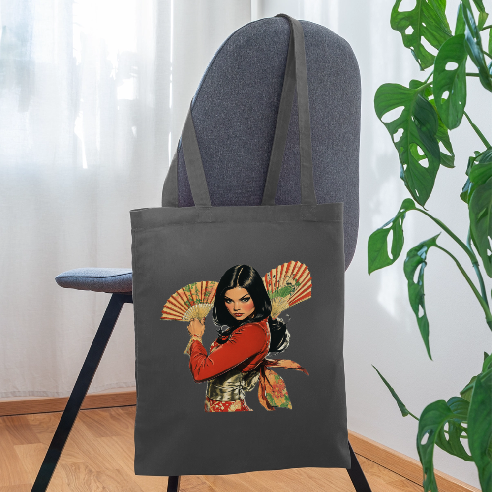 Dansen med Solfjädrar: Vindens krigare, Tygväska - grafitgrå