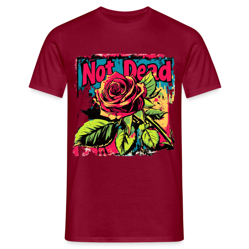Den Eviga Rosen, T-shirt herr - tegelröd