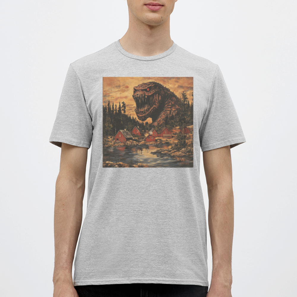 När Draken Vaknade vid Siljan, T-shirt herr - gråmelerad