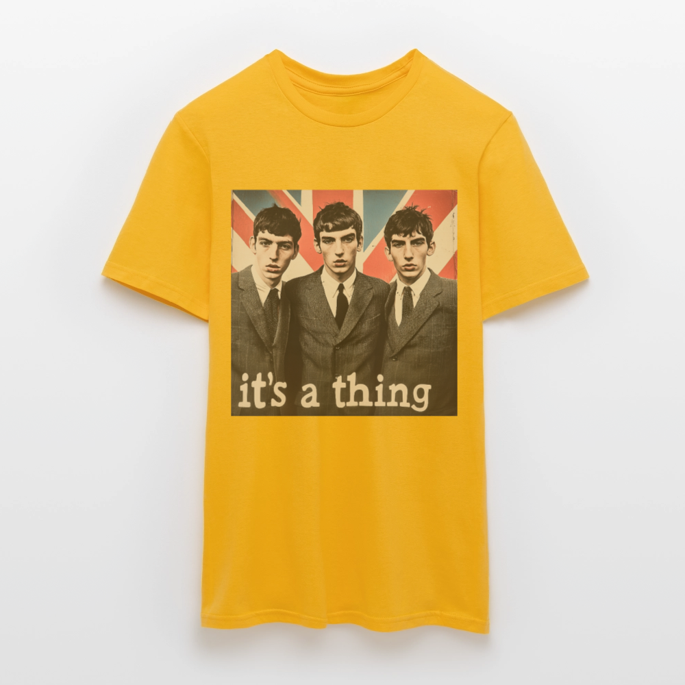 British, Bold & Unapologetic, T-shirt herr - gul
