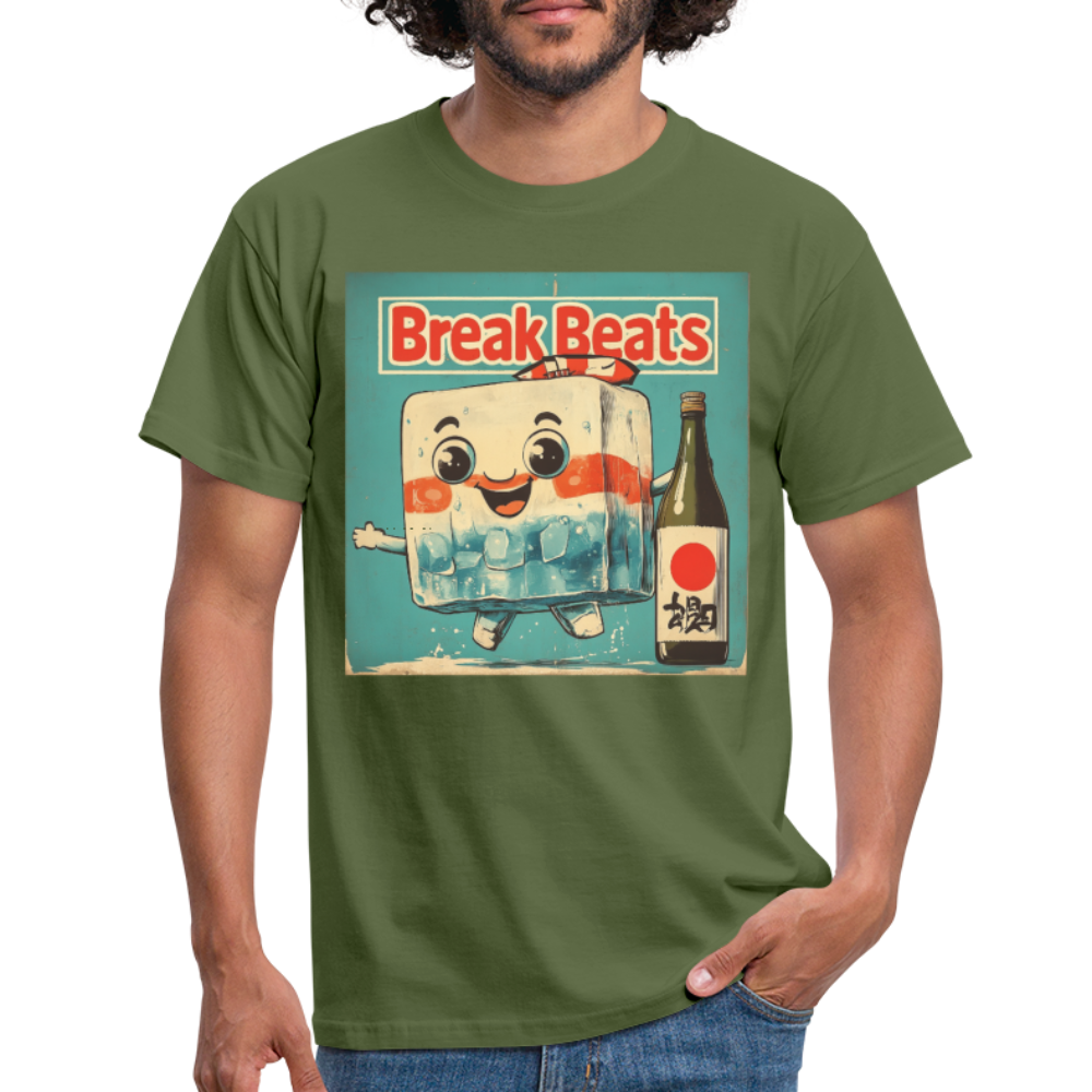 Nippon Break Beats, T-shirt herr - Militärgrön
