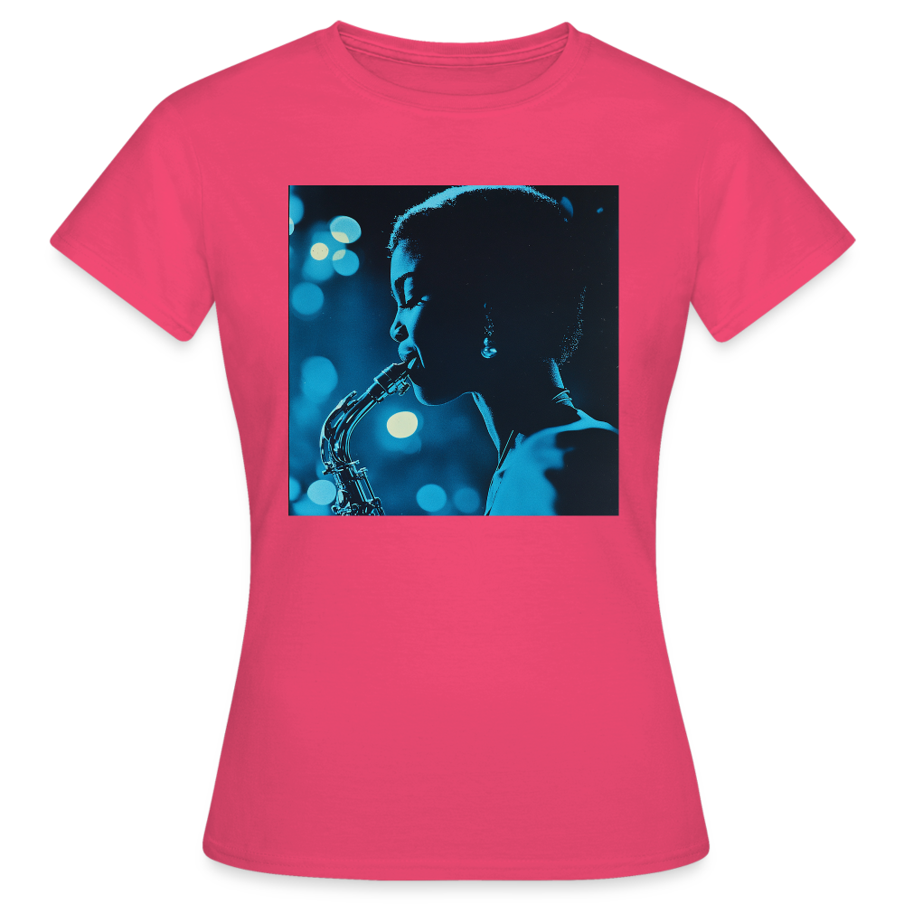 Blå toner i skymningen, T-shirt dam - azalea