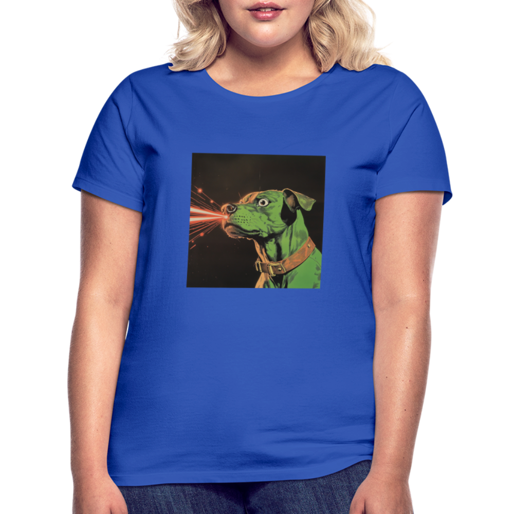 Strålhunden, T-shirt dam - royalblå