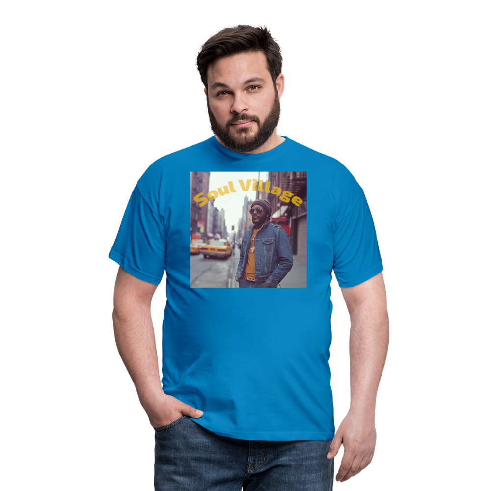 Soul Village, T-shirt herr - kungsblå