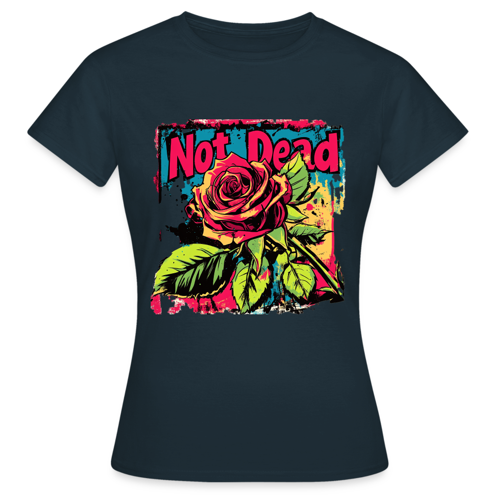 Den Eviga Rosen, T-shirt dam - marinblå