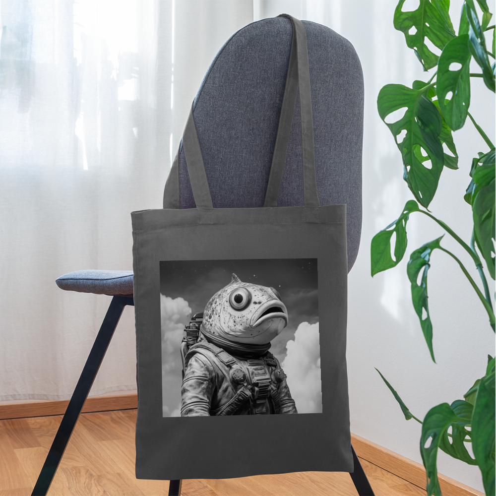 En ensam simtur i universum, Tygväska - grafitgrå