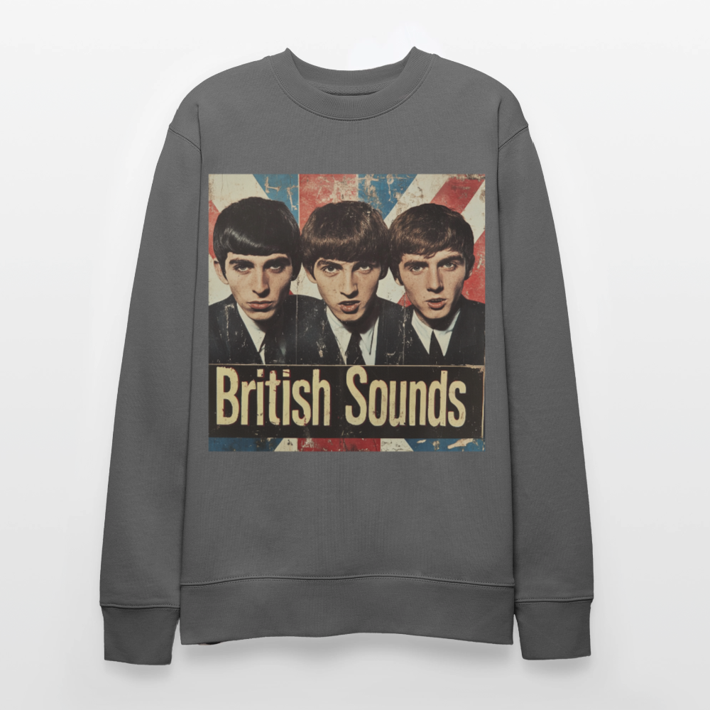 British sounds 1965, Ekologisk sweatshirt CHANGER unisex från Stanley/Stella - kolgrå