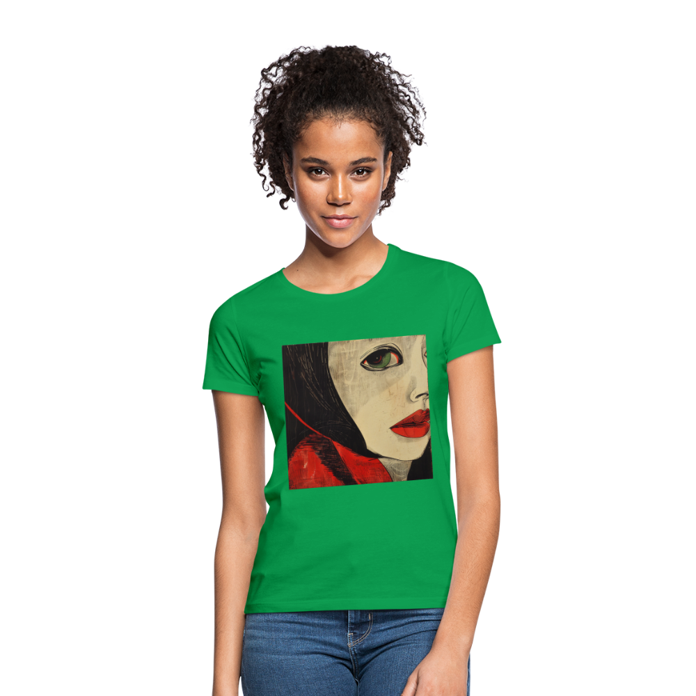 Fiskarfruns öga, T-shirt dam - kellygrön