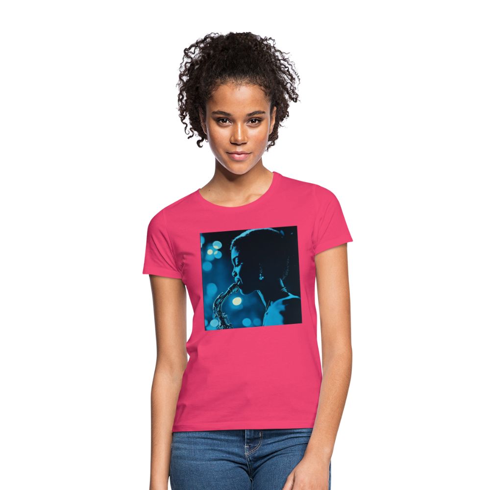 Blå toner i skymningen, T-shirt dam - azalea