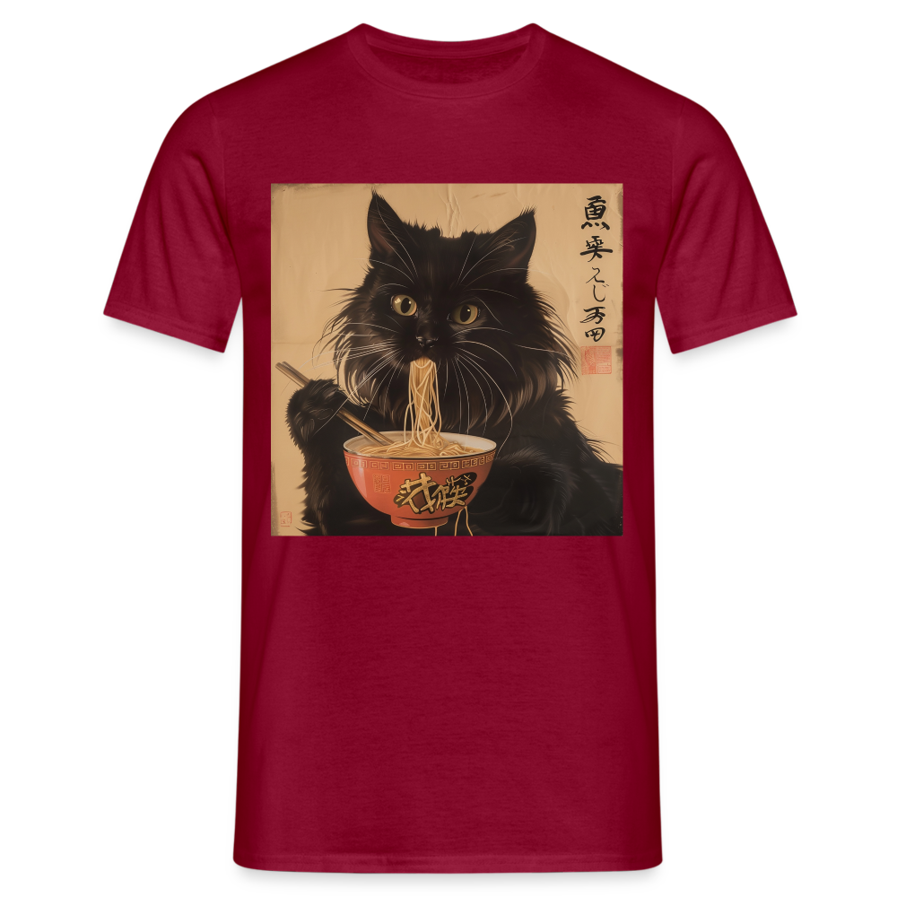 Kejsarens Katt och Ramens Hemlighet, T-shirt herr - tegelröd