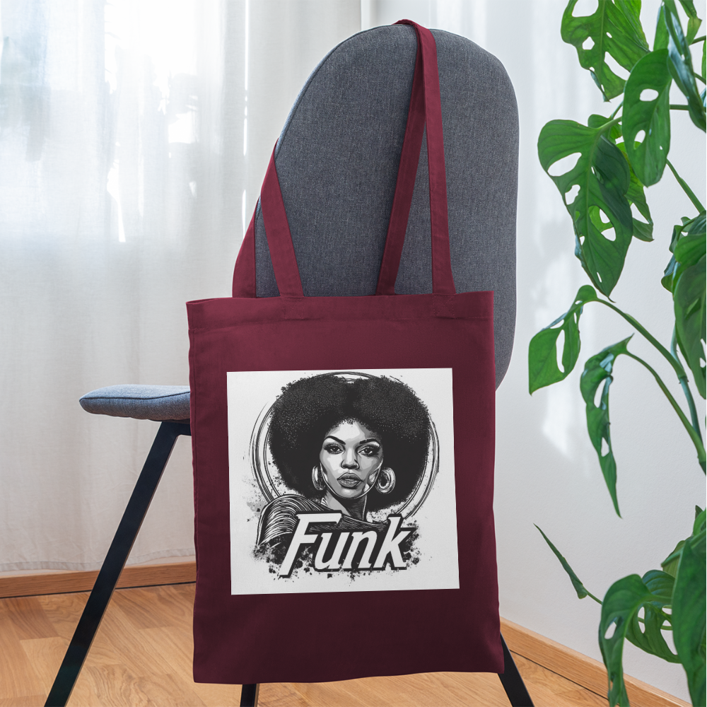 Funk Queen: Power in Motion, Tygväska - vinröd