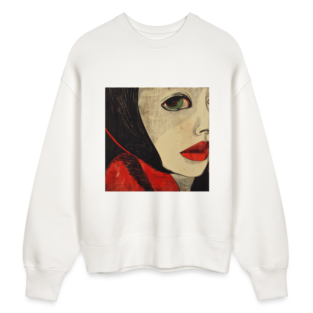 Fiskarfruns öga, Ekologisk oversizetröja RADDER unisex från Stanley/Stella - OFF WHITE