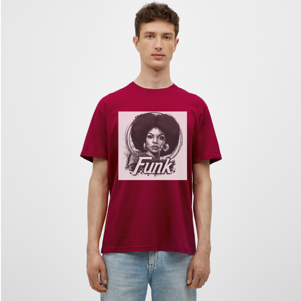 Funk Queen: Power in Motion, T-shirt herr - tegelröd