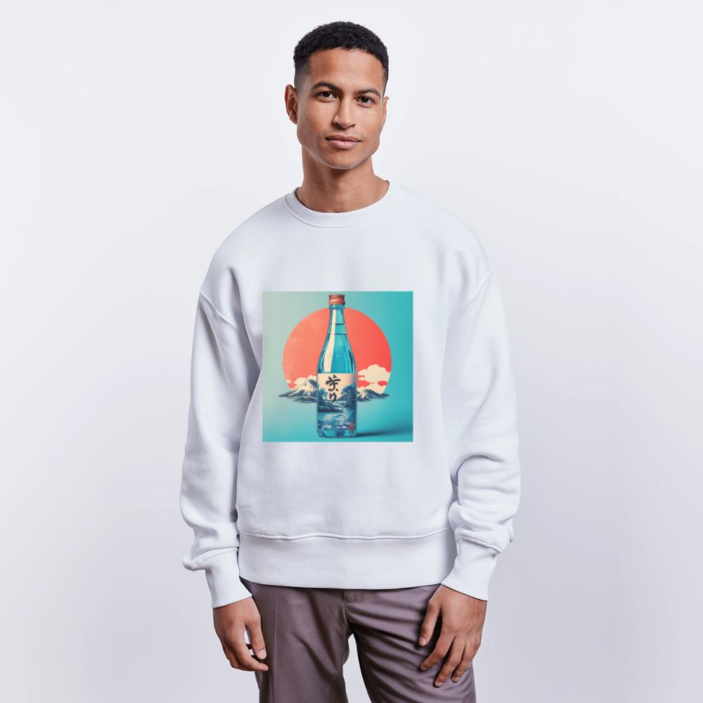 Stillhet i glas, Ekologisk oversizetröja RADDER unisex från Stanley/Stella - vit