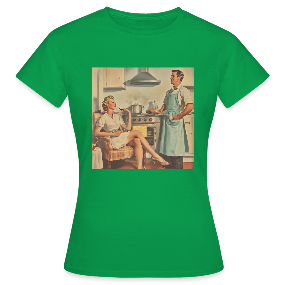 Äta bör man - annars dör man, T-shirt dam - kellygrön