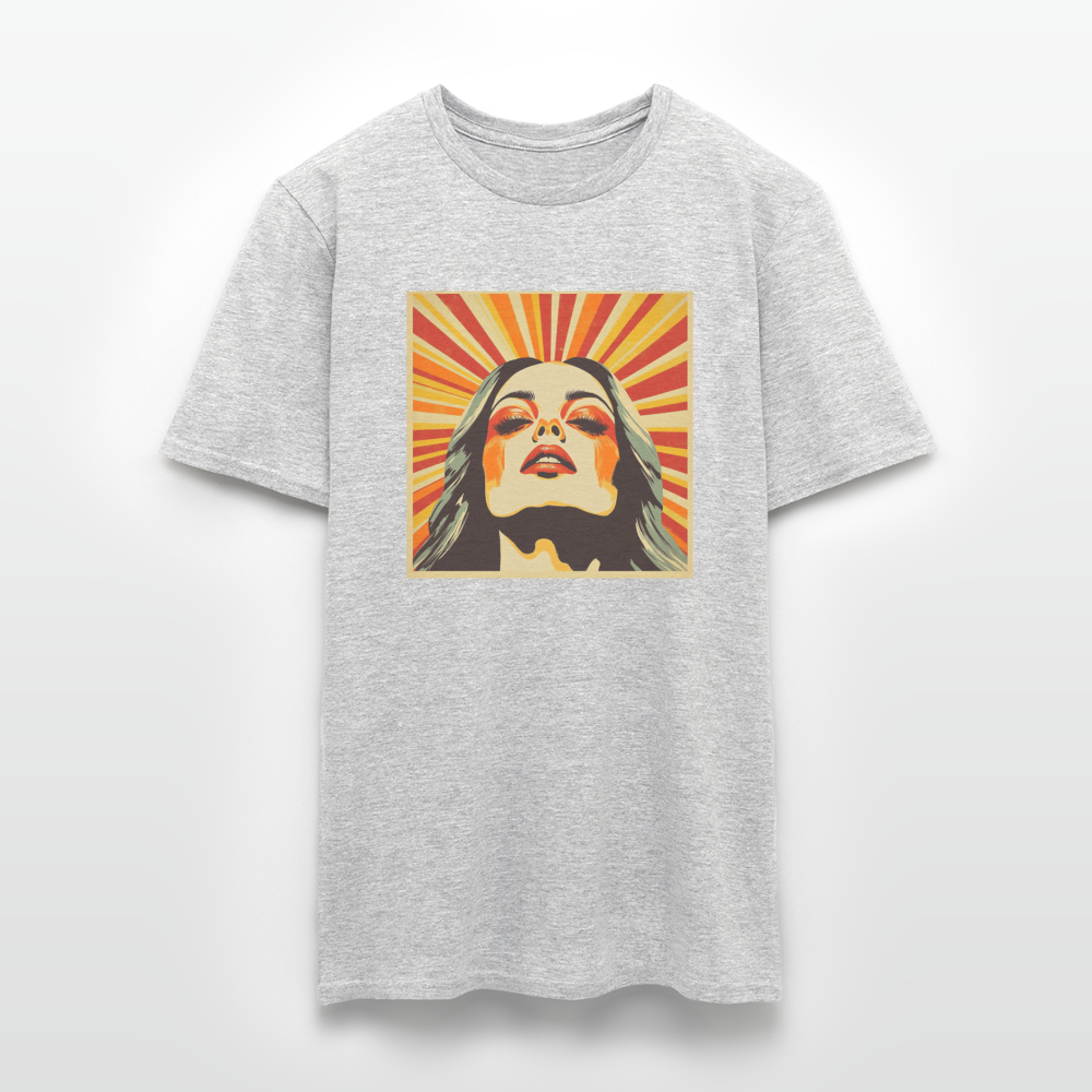 Dagens Första Strålar, T-shirt herr - gråmelerad